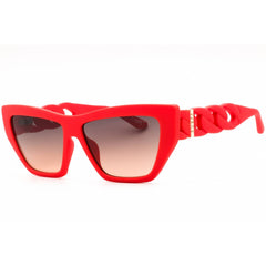 Guess Women's Sunglasses - Matte Pink Cat Eye Full Rim Frame Smoke Lens | GU00111 73B