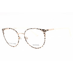 Guess Women's Eyeglasses - Pink Gold Metal Cat Eye Shape Full Rim Frame | GU2913 033