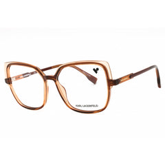 Karl Lagerfeld Women's Eyeglasses - Brown/Light Brown Cat Eye Full Rim | KL6096 246