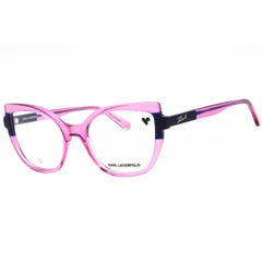 Karl Lagerfeld Women's Eyeglasses - Cherry/Green Acetate Cat Eye Frame | KL6132 613