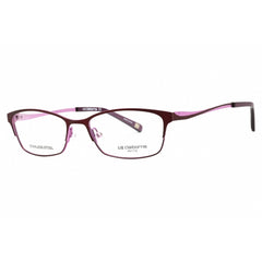 Liz Claiborne Women's Eyeglasses - Plum Metal Cat Eye Full Rim Frame | L 461 00T7 00