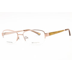 Liz Claiborne Women's Eyeglasses - Light Gold Metal Rectangular Frame | L 611 01B9 00