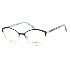 Liz Claiborne Women's Eyeglasses - Blue Metal Cat Eye Full Rim Frame | L469 PJP 00