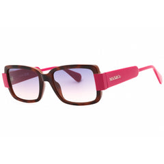Max & Co. Women's Sunglasses - Havana/Other Rectangular Full Rim Frame | MO0074 56W
