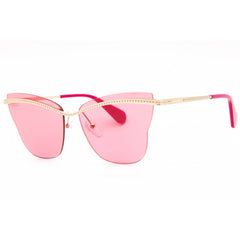 Max & Co. Women's Sunglasses - Gold/Bordeaux Metal Cat Eye Rimless Frame | MO0103 32S