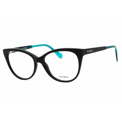 Max & Co. Women's Eyeglasses - Shiny Black Acetate Cat Eye Full Rim Frame | MO5003 001