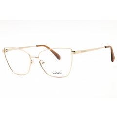 Max & Co. Women's Eyeglasses - Pale Gold Metal Cat Eye Full Rim Frame | MO5035 032