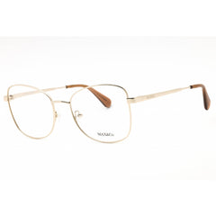 Max & Co. Women's Eyeglasses - Pale Gold Metal Cat Eye Full Rim Frame | MO5091 032