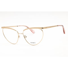 Max & Co. Women's Eyeglasses - Pale Gold Metal Cat Eye Full Rim Frame | MO5136 032