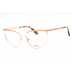 Max & Co. Women's Eyeglasses - Pink Gold Metal Cat Eye Full Rim Frame | MO5136 033