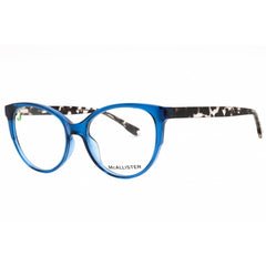 McAllister Women's Eyeglasses - Blue Crystal Cat Eye Shape Full Rim Frame | MC4511 410