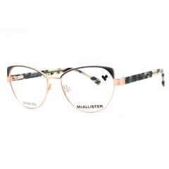 McAllister Women's Eyeglasses - Rose Gold Metal Cat Eye Full Rim Frame | MC4520 770