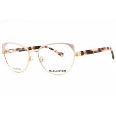 McAllister Women's Eyeglasses - Gold Metal Cat Eye Shape Full Rim Frame | MC4520 710