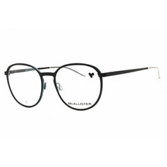 McAllister Unisex Eyeglasses - Black Metal Round Frame Clear Demo Lens | MC4532 001