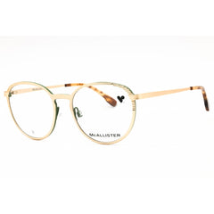 McAllister Unisex Eyeglasses - Gold Metal Round Frame Clear Demo Lens | MC4532 710