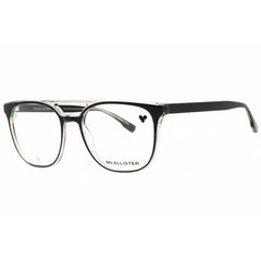 McAllister Unisex Eyeglasses - Black/Grey Pilot Shape Full Rim Frame | MC4533 001