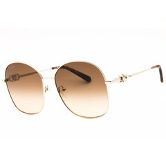 Salvatore Ferragamo Women's Sunglasses - Gold Metal Oversized Full Rim | SF297S 704