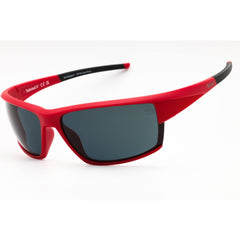 Timberland Men's Sunglasses - Matte Red Sport Wraparound Full Rim Frame | TB9308 67D