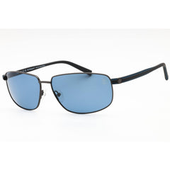 Timberland Men's Sunglasses - Shiny Gunmetal Metal Rectangular Frame | TB9325 08D