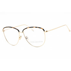 Victoria Beckham Women's Eyeglasses - Gold/Tortoise Metal Oval Frame | VB2100 716