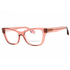 Victoria Beckham Women's Eyeglasses - Transparent Rose Cat Eye Frame | VB2642 601