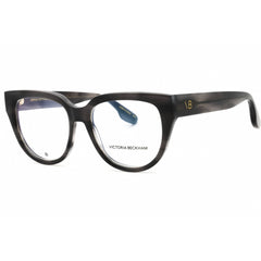 Victoria Beckham Women's Eyeglasses - Striped Grey Panthos Full Rim Frame | VB2674 036