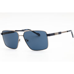Zeiss Men's Sunglasses - Ruthenium Metal Pilot Full Rim Frame Blue Lens | ZS23136S 072