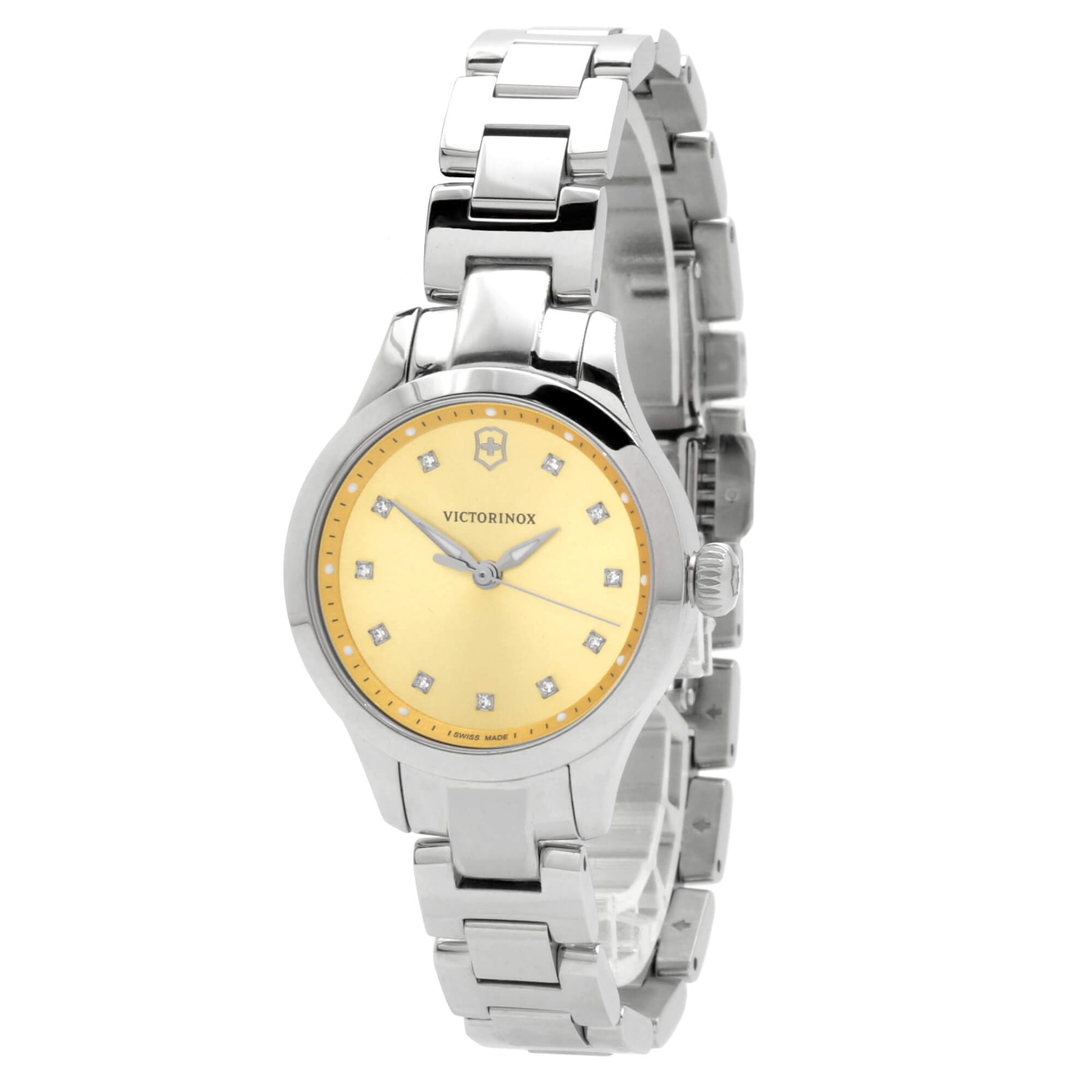 ワセリン Victorinox Swiss Army Women's Watch 241917 Alliance XS Gold Dial