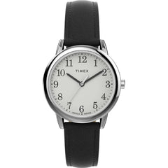 Timex Women's Watch - Easy Reader Quartz Black Adjustable Leather Strap | TW2V69100