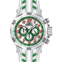 Invicta Men's Watch - Venom Hydra Chrono Green and White Dial Rubber Strap | 48239