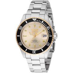 Invicta Men's Watch - Pro Diver Automatic Champagne Dial Silver Steel Bracelet | 49317