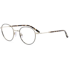 1880 Morel Unisex Eyeglasses - Black/Gold Metal Panto Full Rim Frame | 60071M ND16