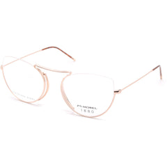 1880 Morel Women's Eyeglasses - Pink Metal Cat Eye Shape Half Rim Frame | 60121M PP08