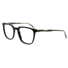 1880 Morel Men's Eyeglasses - Black/Grey Acetate Square Full Rim Frame | 60134M NG10