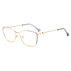 Carolina Herrera Women's Eyeglasses - Gold Blue Rectangular Full Rim | CH 0060 0LKS