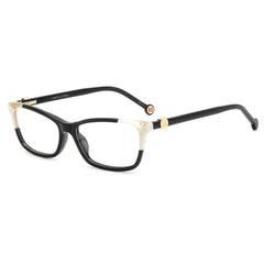 Carolina Herrera Women's Eyeglasses - Black Ivory Plastic Cat Eye | HER 0114 09HT