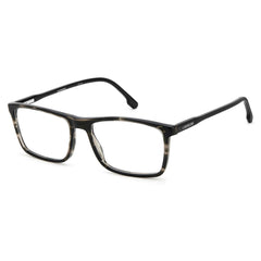 Carrera Men's Eyeglasses - Grey Horn Plastic Rectangular Full Rim Frame | 225 02W8