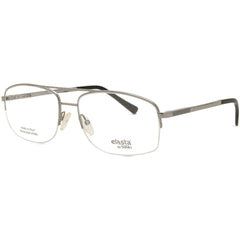 Elasta Men's Eyeglasses - Ruthenium Metal Pilot Half Rim Frame Demo Lens | E 7246 06LB