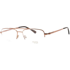 Elasta Men's Eyeglasses - Light Brown Metal Pilot Shape Half Rim Frame | E 7251 0TUI