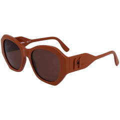 Karl Lagerfeld Women's Sunglasses - Brown Plastic Cat Eye Full Rim Frame | KL6146S 200