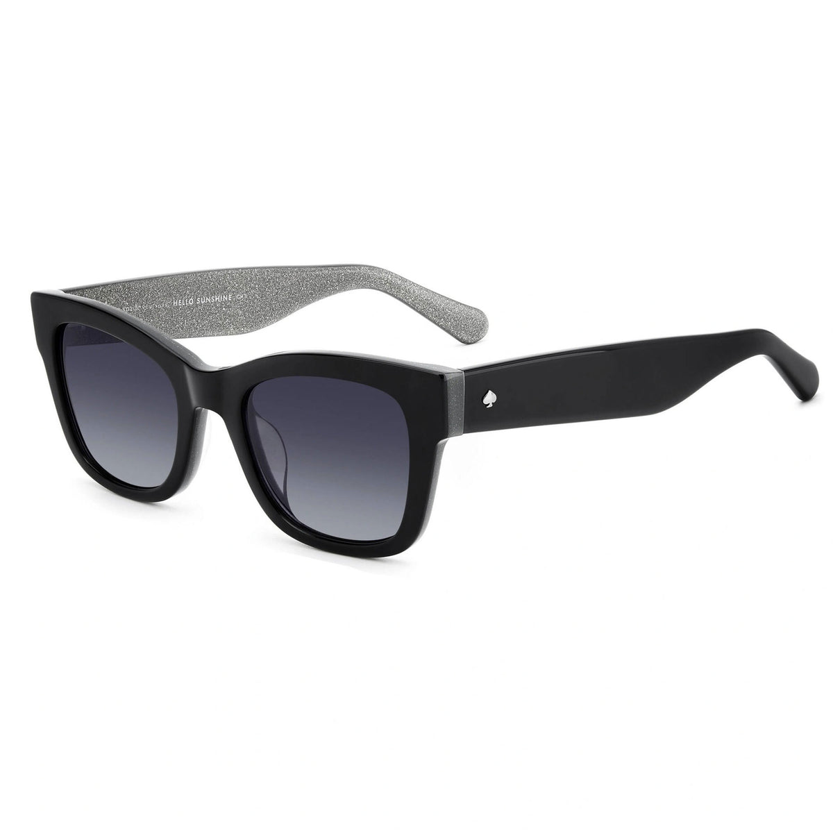 Kate Spade AMELIE/G/S 0807 9O Sunglasses Black Cat Eye Frame, Grey Lenses Kate Spade Women main image 2