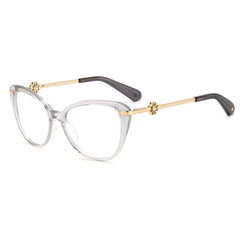Kate Spade Women's Eyeglasses - Grey Metal/Plastic Cat Eye Full Rim | Flavia 0KB7
