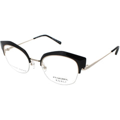 Koali Morel Women's Eyeglasses - Black/Gold Cat Eye Half Rim | Camelia 20070K ND17