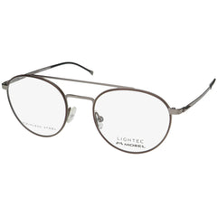 Lightec Morel Men's Eyeglasses - Brown Metal Pilot Frame | Omicron 13 30093L MG11