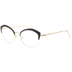 Lightec Morel Women's Eyeglasses - Black/Gold Full Rim Frame | Omicron 36 30200L NP09