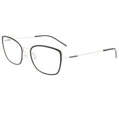 Lightec Morel Women's Eyeglasses - Black Metal Cat Eye Frame | Omicron 44 30234L ND02