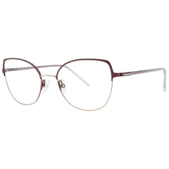 Lightec Morel Women's Eyeglasses - Dark Plum Metal Cat Eye | Omicron 48 30251L PP08