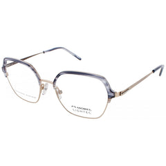 Lightec Morel Women's Eyeglasses - Grey Geometric Full Rim | Omicron 52 30283L GD04