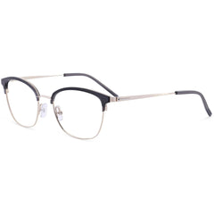 Lightec Morel Women's Eyeglasses - Grey/Gold Square Frame | Omicron 52 30284L GD08