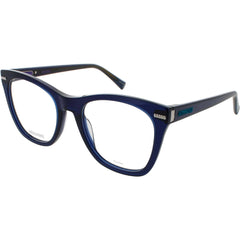 Missoni Women's Eyeglasses - Blue Metal/Plastic Full Rim Square Frame | MIS 0049 0PJP